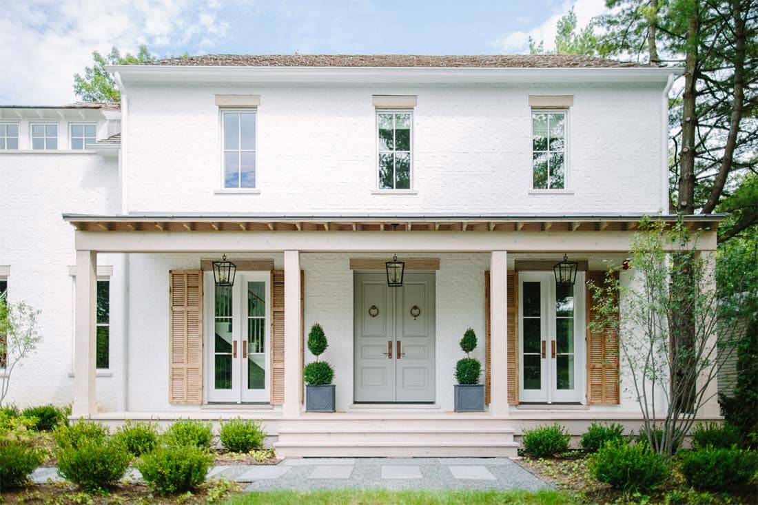 Lime Washing Brick Exterior Austin