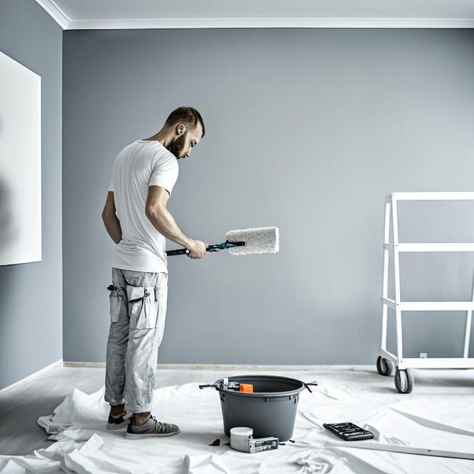 painter-with-roller-tray-paints-walls-contemporary-apartment-min